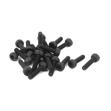 

Uxcell M2 x 7mm 12.9 Alloy Steel Machine Bolt Hex Socket Head Cap Screws Black 20pcs