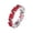 Red, variant on Cubic Zirconia Colorful Rainbow Ring Multi Color Gemstone Ring Jewelry