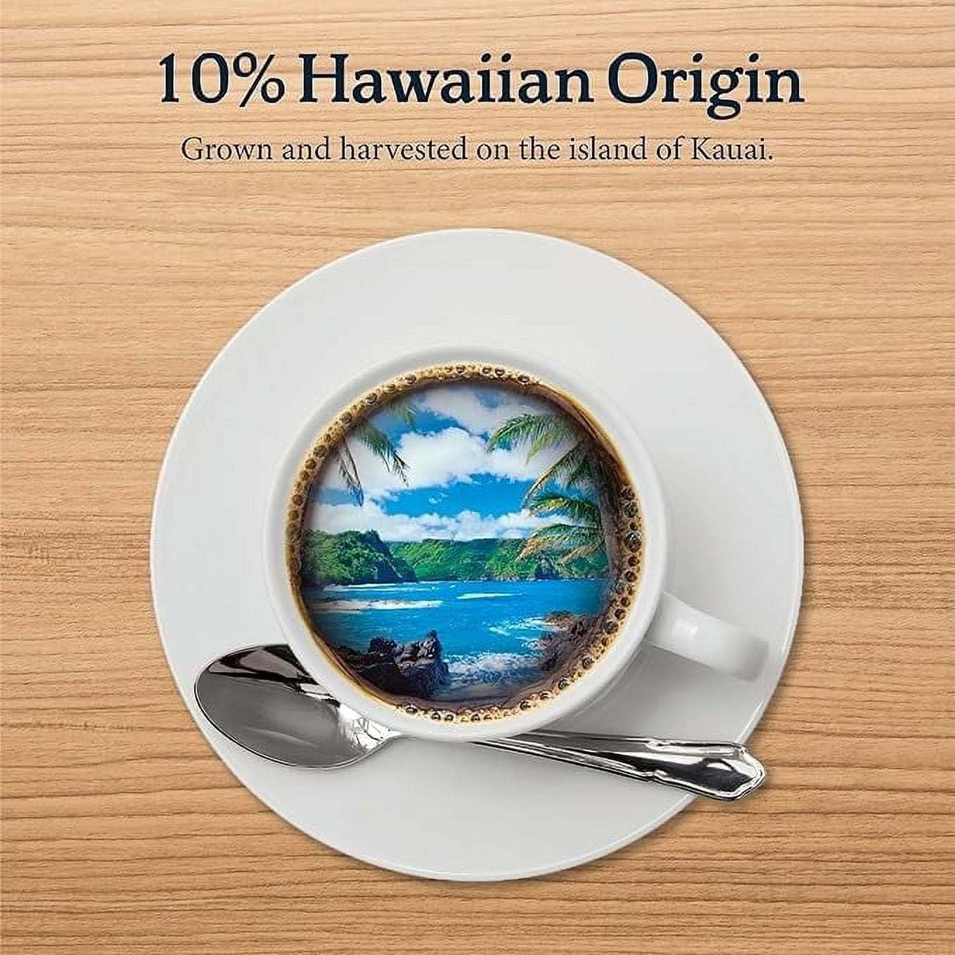 Kauai Coffee K-Cup Pods for Keurig Brewers ? Arabica Coffee, 10% Hawaiian ? Medium Roast, Savory and Chocolatey Aroma ? Mocha Macadamia Nut, 1 Pack of 48 Single Serve K-Cups