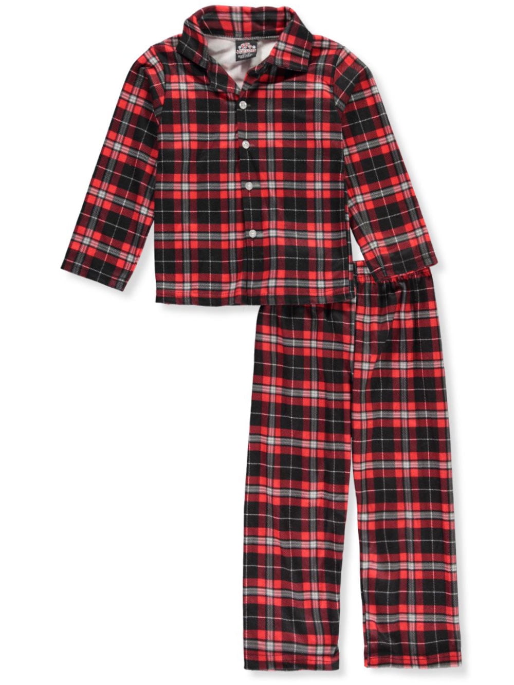 PJ's & Presents - PJ's & Presents Boys' Classic Plaid Flannel 2-Piece ...