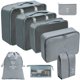 thumbnail image 3 of Juego organizador de viaje de 8 piezas: ¡cubos de embalaje para un viaje eficiente! Bolsa ordenada para zapatos, 3 of 8