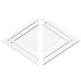 thumbnail image 1 of Ekena Millwork CMP40X26DD2-02000 2 in. ID x 14 in. Rectangle Diamond Architectural Grade PVC Contemporary Ceiling Medallion - 2 Piece, 1 of 1