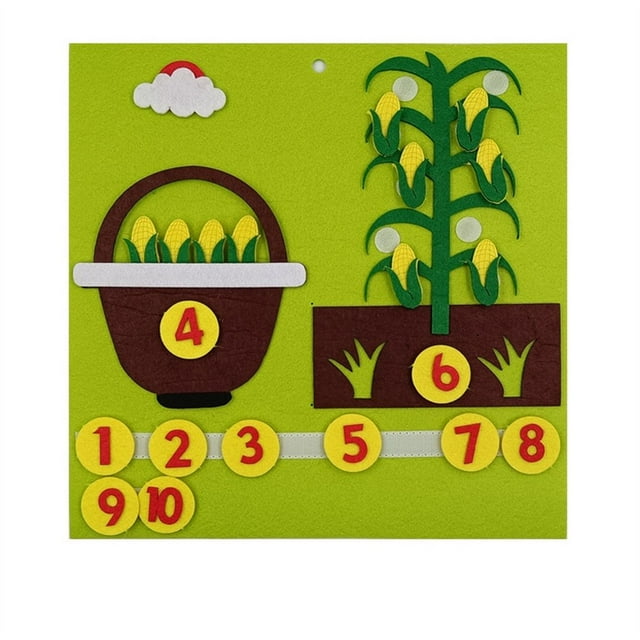 MesaSe Make Math Fun Again Toy Felt Finger Toy Set for Kindergarten Education Toys(Style 1)