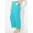 thumbnail image 3 of Catherines Women's Plus Size Anywear Pucker Cotton Wide Leg Pant, 3 of 6