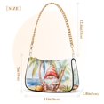 thumbnail image 3 of Gnome Coconut TreesWomen Small Shoulder Bag Crossbody Tote Hobo Bags Purse Clutch Handbags with Chain Strap for Women, 3 of 7
