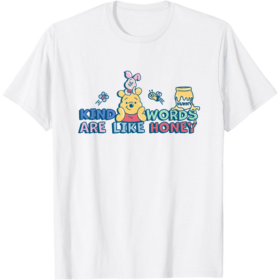 Winnie the Pooh Kind Words Are Like Honey Unisex Softstyle T-Shirt for Men Women Kids
