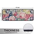 thumbnail image 5 of Kitchen Rugs Sets Of 2,Pioneer Flower Floral Print Pattern Anti Fatigue Kitchen Mat Rugs Non Slip Washable,Decorative Kitchen Floor Mats for Kitchen,Sink,Laundry,17"x47"+17"x47", 5 of 5