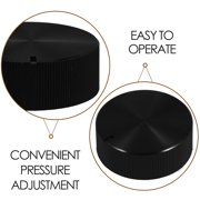COMPUKAS 4Pcs Black Plastic Oven Switch Knob Timer Control for Pressure Cooker Kitchen Accessory