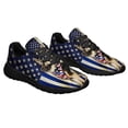 thumbnail image 6 of Thin Blue Line German Shepherd Shoes Sneakers Black Size 7.5, 6 of 7
