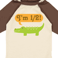 thumbnail image 4 of Inktastic Half Birthday 1/2 Boy Alligator Boys Long Sleeve Baby Bodysuit, 4 of 5