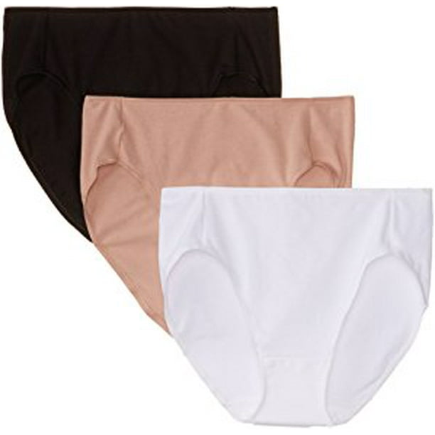 Hanes Women's Smooth Illusions HiCut Panties Pack of 3 Walmart