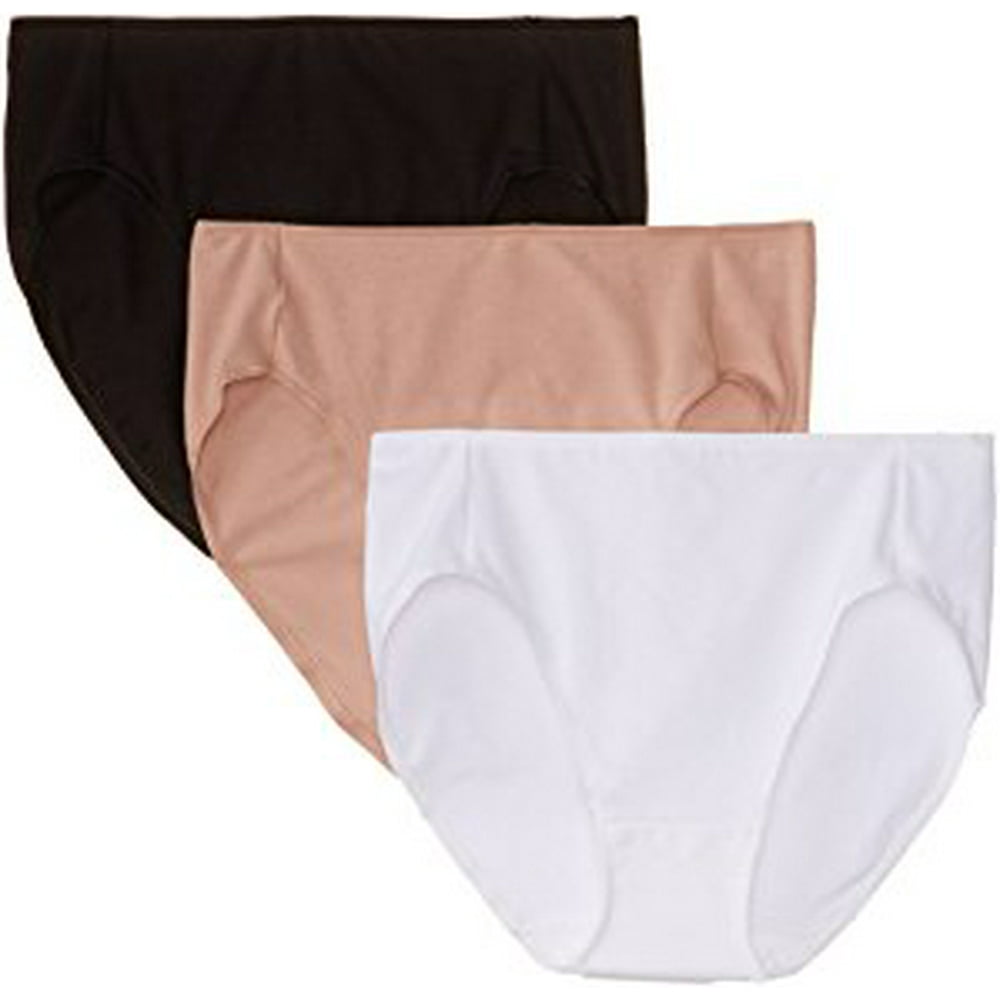 Hanes - Women's Smooth Illusions Hi-Cut Panties - Pack of 3 - Walmart ...