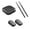 Black, variant on BotaniNest Virtual Electronic Drum Set Drumsticks Air Drum Sticks Air Drum With Drumsticks Pedals And 8 Sounds Electronic Drum Set For Adults Kids