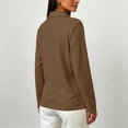 thumbnail image 7 of Golf Polo Shirts for Women Long Sleeve Button Placket Lapel Collar Vintage Casual Dressy Work Blouses, 7 of 7