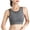 Gray, variant on Spring Savings Clearance Items Home Deals! Zeceouar Sports Bras For Women Women Yoga Solid Sleeveless Cold Shoulder Casual Tanks Blouse Tops Intimates