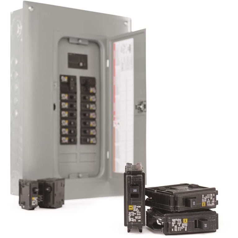 Homline Panel Electric Panel Square D Homeline Load Center - 125A Outdoor Panel, 20 ...