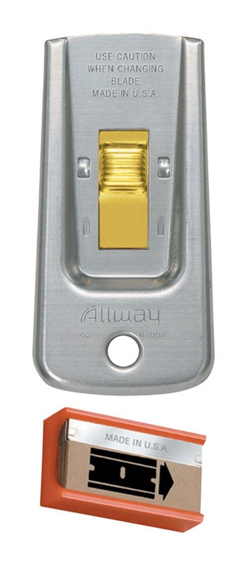 Allway  1-1/2 in. W Carbon Steel  Single-Edge  Razor Scraper