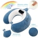 thumbnail image 1 of Rent U-format nackstöd i ren memory foam, bekvämt i alla sittställningar i flygplan, bil, tåg för barn., 1 of 5