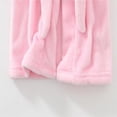 thumbnail image 5 of LYMAYTER Boys Gilrs Robes Flannel Fashion Hooded Bathrobe Cute Animal Patches Toddler Pajamas 1-12Y, 5 of 7
