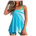 thumbnail image 2 of Birdeem Women Conservative Print Strappy Back Set Two Piece Swimsuits Swimdress, 2 of 10