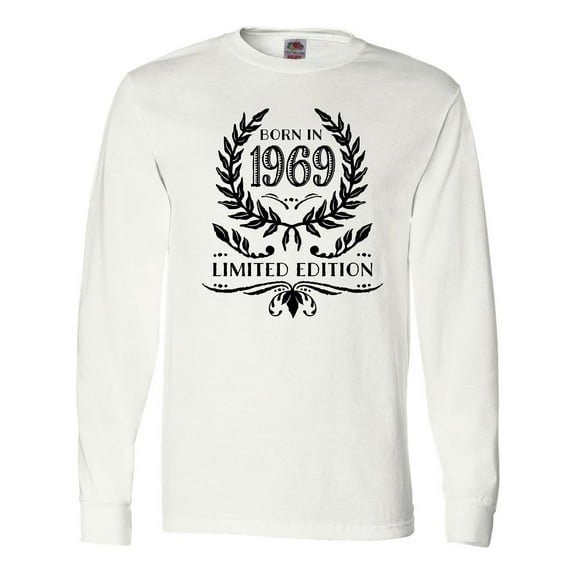 Inktastic Born in 1969 Limited Edition Long Sleeve T-Shirt
