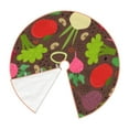 thumbnail image 3 of Kll Cartoon Vegetables Christmas Tree Skirt 48",Party Decorations Farmhouse For Christmas Decorations Holiday Party, 3 of 8