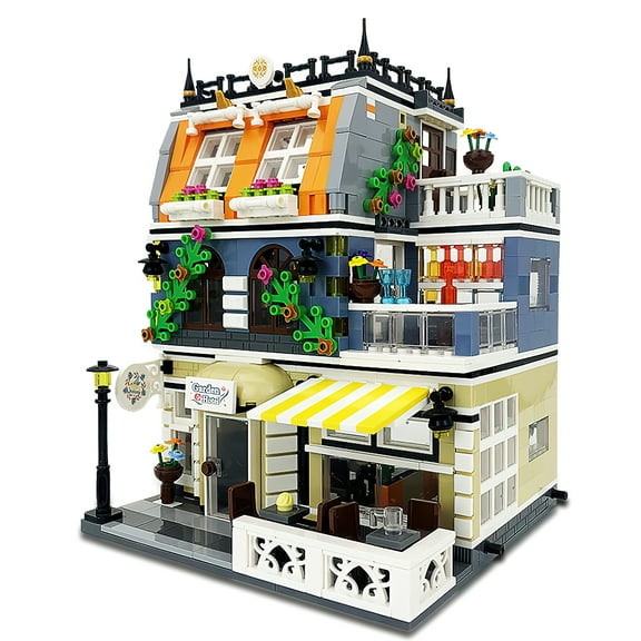MACTANO House Building Block Set Garden Hotel Building Brick Kit Toy Gift for Girls Multi Color
