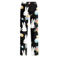 thumbnail image 5 of Easter Plus Size Pajamas for Women Holiday Elastic Waist Cute Bunny Printed Pajama Pants Easter Holiday Relaxed Fit Comfy Pants, 5 of 7