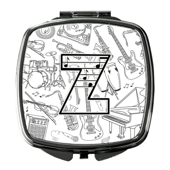 Letter Z Musical Note Letters Compact Mirror