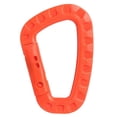 thumbnail image 4 of 4Uds. Paquete De 6 Anillos En D De Gancho De Plástico Para Acampar, Pescar, Recreación Al Aire Libre, Color Naranja, 4 of 5