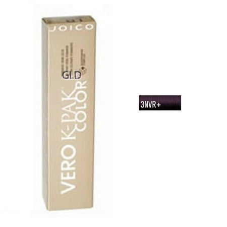 - Joico Vero K-Pak Age Defy Color Permanent Creme Color 3NVR+ Natural Violet Red Ebony Brown