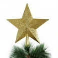 thumbnail image 2 of 8" Christmas Tree Topper Star Tree-top Star Christmas Tree Decoration Indoor Party Home Decoration (Gold), 2 of 7