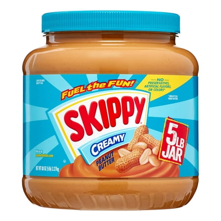 Skippy Creamy Peanut Butter, 5.0 LB - Walmart.com
