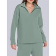 thumbnail image 4 of Conjuntos de Dos Piezas para Mujer, Moda de Otoño 2025, Pantalones Anchos, Conjunto de Estar por Casa, para Viajes y Vacaciones. Verde L, 4 of 9