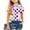 Dark Blue-01, variant on DISKEBUISS Children's Shirts - Polka Dot Print Casual Round Neck Short Sleeve Summer Blouse for Play & Everyday Wear