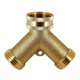 thumbnail image 4 of Auspicioso-3/4 Conector de grifo Conector de grifo en forma de Y Adaptador de grifo de manguera Adaptador de manguera de latón de 2 vías Conector de válvula de manguera de jardín de cuello de cisne pa kaili Sencillez, 4 of 5