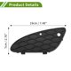 thumbnail image 4 of Cubierta de rejilla de luz de niebla Unique Bargains No. 2118850353 para Mercedes-Benz E350 2006-2009 Negro Delante Izquierda Inserciones de luz de niebla del parachoques delantero ABS 1 Pc, 4 of 7