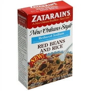 Zatarain's New Orleans Style Reduced Sodium Red Beans and Rice, 8 oz, (Pack of 12)