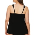 thumbnail image 2 of Miraclesuit Womens Dazzle  Solid Underwire Tankini Swim Top, 2 of 2