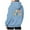 Sky Blue, variant on Women's Zip Up Hoodies Long Sleeve Pullover With Drawstring Zipper Womens Everyday Wear For School Season And Versatile Styling Hoodies Sweatshirts