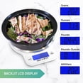 thumbnail image 5 of INEVIFIT DIGITAL KITCHEN SCALE, Highly Accurate Multifunction Food Scale 13 lbs 6kgs Max, Clean Modern White with Premium Stainless Steel Finish. Includes Batteries & 5-Year Warranty - White, 5 of 6