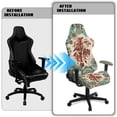 thumbnail image 5 of Pzuqiu Eagle Game Chair Seat Covers Anti-Slip Desk Chairs Covers Slipcover Protectors Boho Mandala Cat Scratch Proof Computer Chair Covers for Seat Cushion 4 PCS, 5 of 7