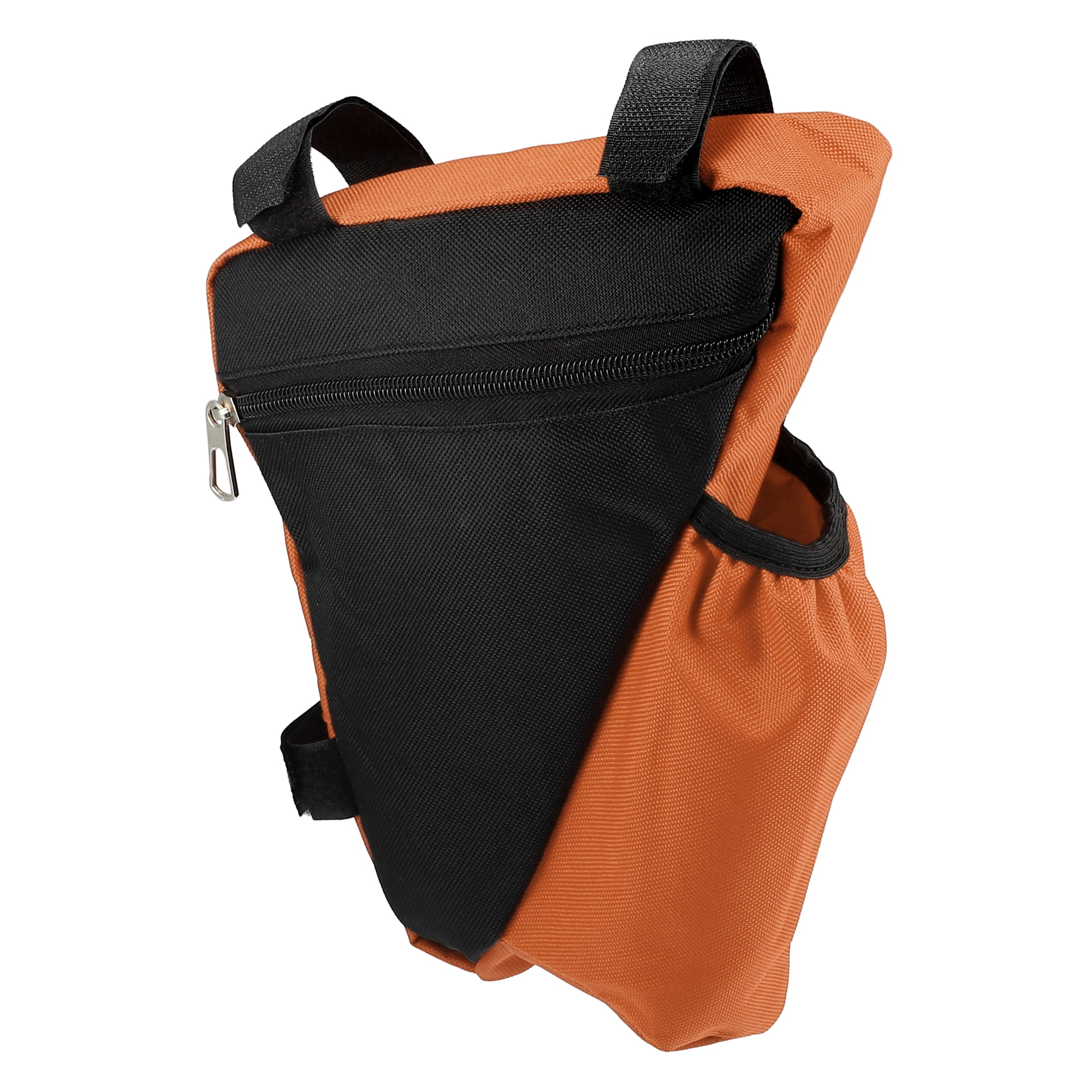 Unique Bargains Bike Triangle Frame Bag with Bottle Holder Cycling Storage Bag Orange