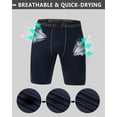 thumbnail image 4 of Roadbox Compression Shorts for Men 3 Pack Cool Dry Athletic Workout Underwear Running Gym Spandex Baselayer Boxer Briefs, 4 of 5