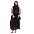 thumbnail image 3 of ELOQUII Women's Plus Size Sheer Printed Organza Skirt, 3 of 4