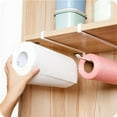 thumbnail image 3 of Yuarrent Toallero de acero inoxidable para baño, cocina, papel tisú, portarrollos, hogar, oficina, Hotel, baño, inodoro, estante de soporte Almacenamiento y organización del hogar Negro Yuarrent HA068903-02, 3 of 6