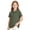 Army Green #141, variant on Girls School Uniform Polo Shirt Casual Summer Short Sleeve Comfy Pique Knit Top Back to School Outfit