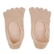 thumbnail image 2 of 1 Par De Calcetines Transpirables Para El atención Pies Invisible Boca Poco Profunda 5-Toe Boat Macarena Calcetines humectantes en gel, 2 of 8