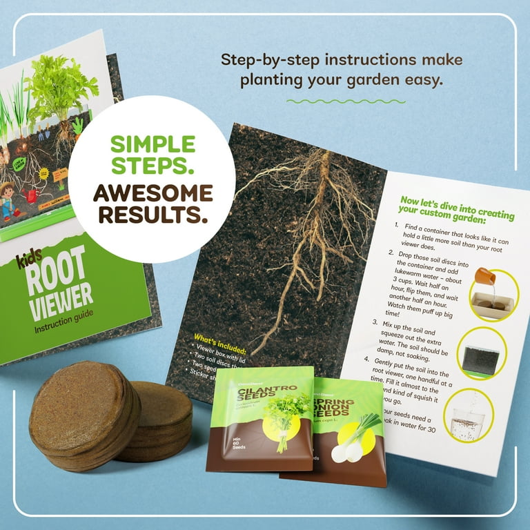 D&D Root Viewer Kit, STEM Gardening Toy for Kids, Grow Plants