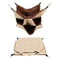 thumbnail image 1 of M Buder Cama Colgante de Tres Capas para Mascotas Pequeñas Hamaca Amarilla (32 cm / 12.6 inches), 1 of 9
